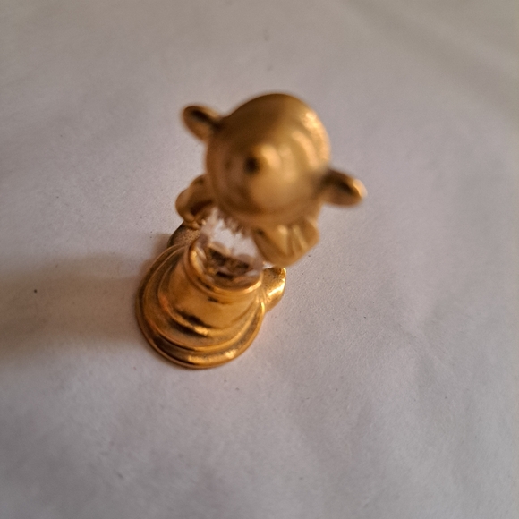 RARE Disney Dopey 1.5" gold tone and crystal  figurine Australia. - Picture 2 of 4